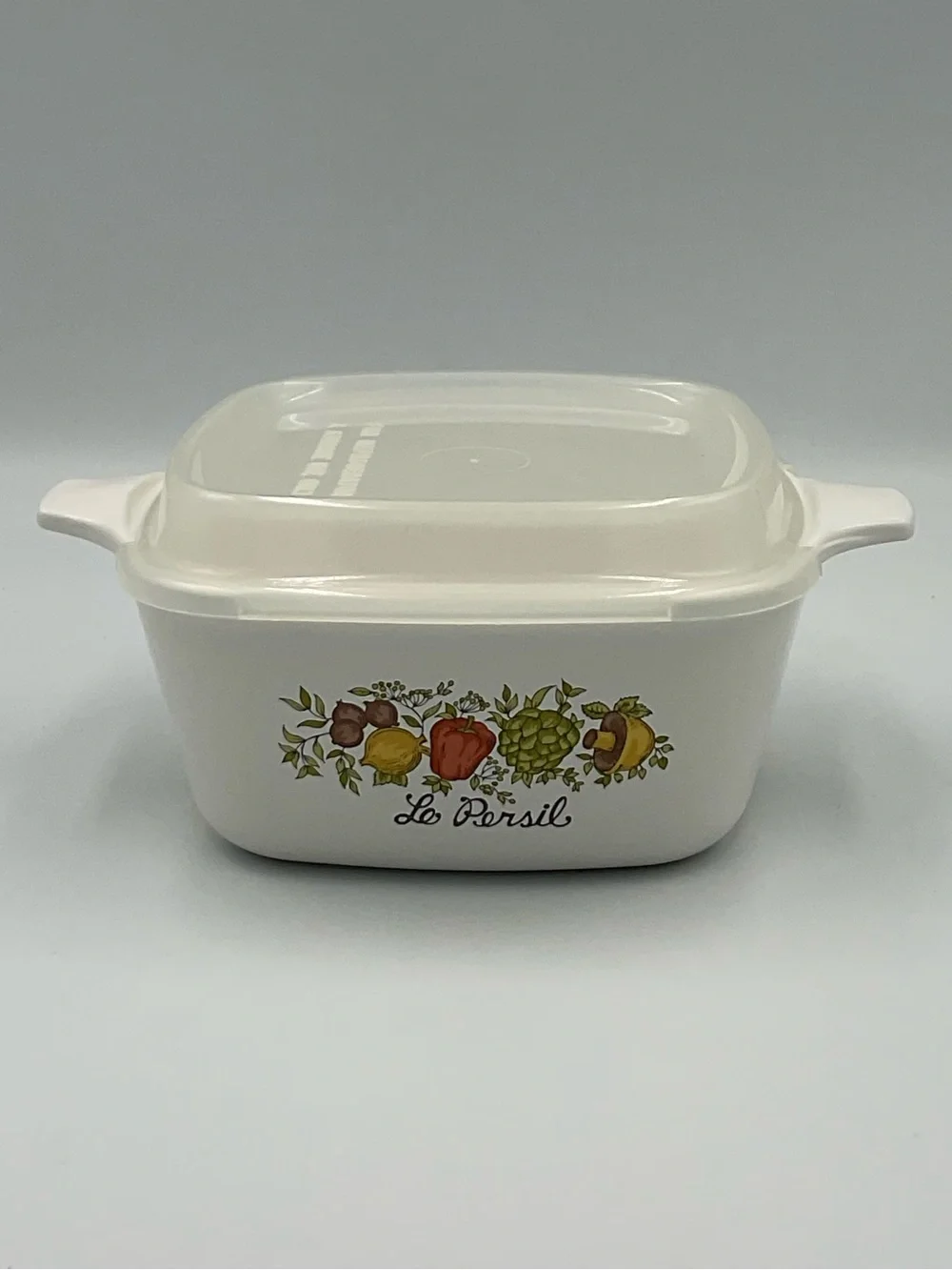 Corningware Spice of Life “Le Persil” 2 3/4 Cup  Petite Casserole w/ Plastic Lid